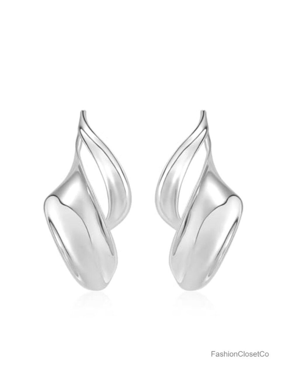 Chunky Statement Earrings 14K Gold Plated Geometric Drop Dangle